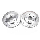 PowerStop Evolution Drilled Slotted Rotors Pair Front For Dodge Caliber