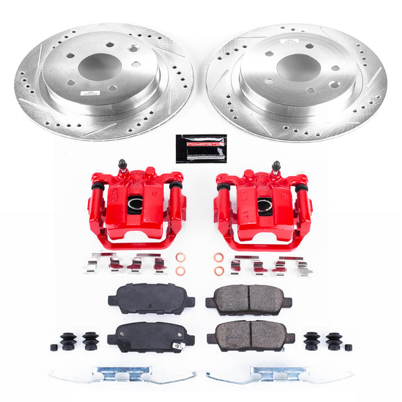 PowerStop Z23 Daily Driver Carbon-Fiber Ceramic Pads Drilled & Slotted Rotor & C