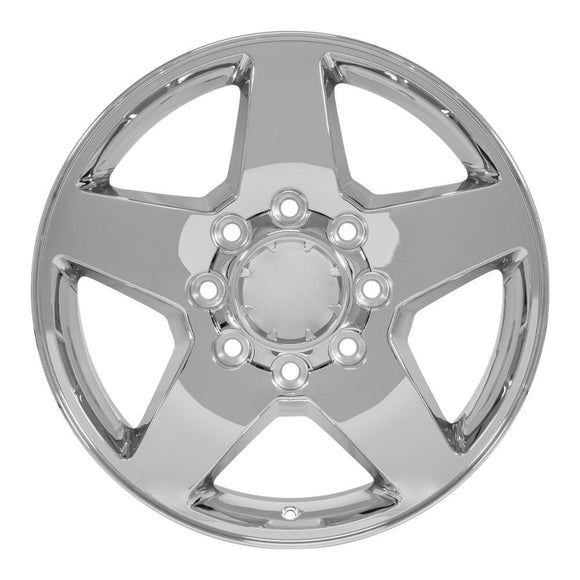 20" Replica Wheel CV91A 8 Lug Fits Chevrolet Rim 20x8.5 Chrome Wheel