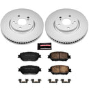 PowerStop Genuine Geomet Coated Rotor and Low-Dust Ceramic Brake Pad Kit