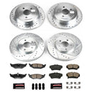 PowerStop Z23 Daily Driver Carbon-Fiber Ceramic Brake Pad and Drilled & Slotted