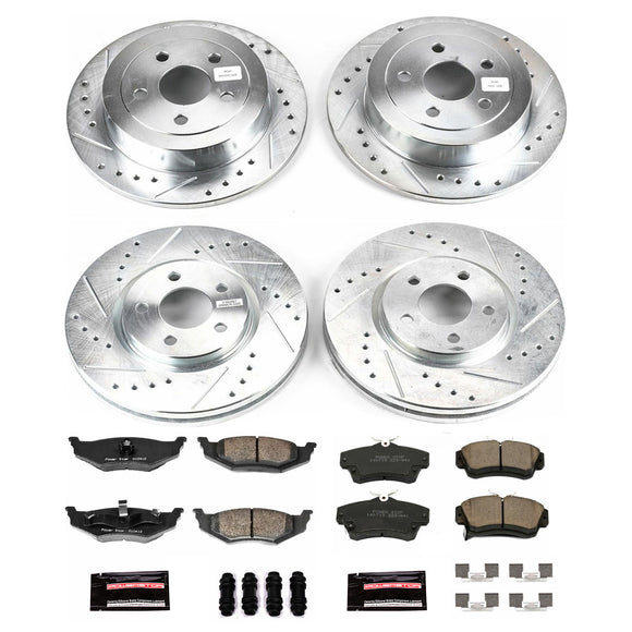 PowerStop Z23 Daily Driver Carbon-Fiber Ceramic Brake Pad and Drilled & Slotted