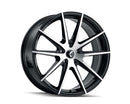 20x8.5 Kraze KR193 Turismo Black Machined 5x114.3 5x4.5 ET38 Wheel Rim