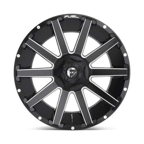 20x9 Fuel Off-Road D616 Contra Matte Black Milled 5x139.7 ET1 CB110.1 Wheel Rim
