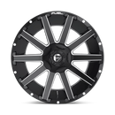 20x9 Fuel Off-Road D616 Contra Matte Black Milled 5x139.7 ET1 CB110.1 Wheel Rim
