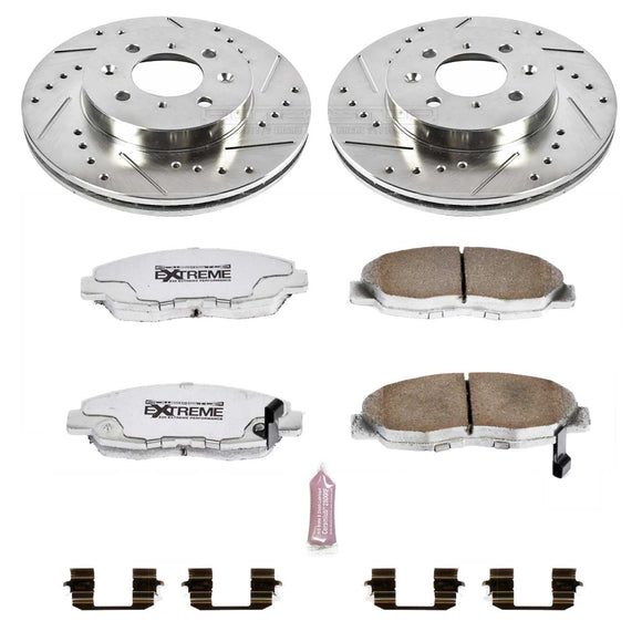 PowerStop Z26 Street Performance Ceramic Brake Pad and Drilled & Slotted Rotor K