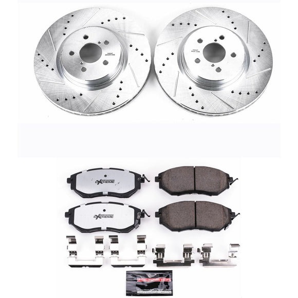 PowerStop Z26 Street Performance Ceramic Brake Pad and Drilled & Slotted Rotor K