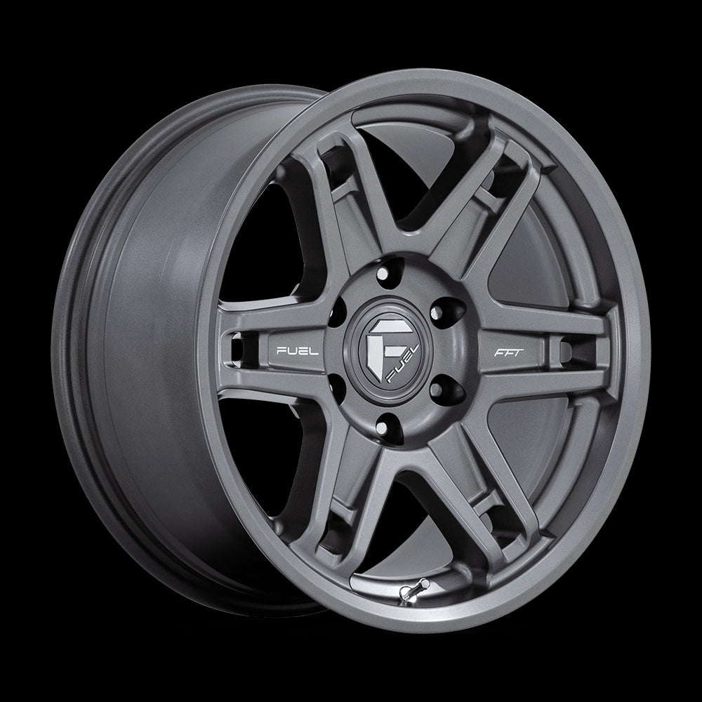 18X8.5 Fuel 1PC D838 Slayer Matte Gunmetal 6X135 ET1 Wheel Rim