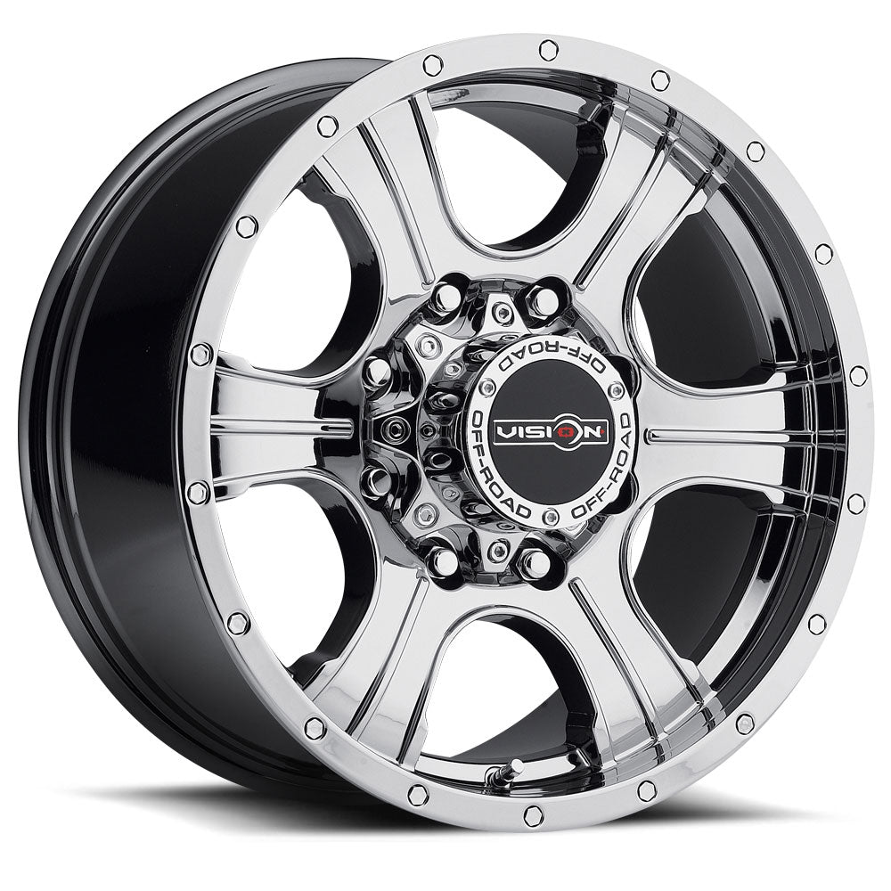 20x9 Vision 396 Assassin Phantom Chrome 5x150 ET0 Wheel Rim