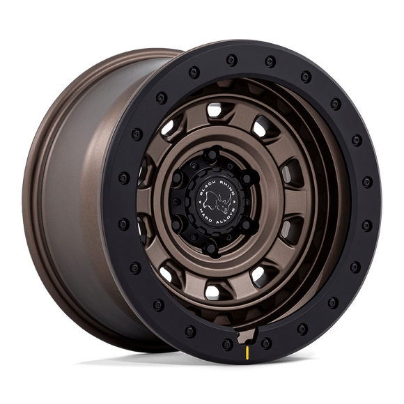 17x9 Black Rhino BR023 Xplorer Burnt Bronze W/ Matte Black Lip 5x127 ET-12 Wheel