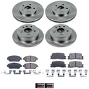 PowerStop OE Stock Replacement Low-Dust Ceramic Brake Pad and Rotor Kit