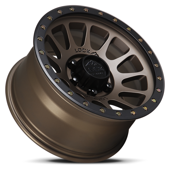 17x9 Lock Off-Road Yosemite Matte Bronze Black Ring 6x135 ET0 Wheel Rim