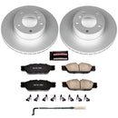 PowerStop Genuine Geomet Coated Rotor and Carbon-Fiber Ceramic Brake Pad Kit