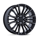 22X9 Performance Replicas PR223 Gloss Black Milled 6x139.7 ET28 Wheel Rim