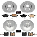 PowerStop Genuine Geomet Coated Rotor and Carbon-Fiber Ceramic Brake Pad Kit