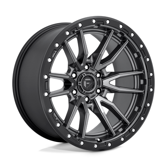 20x10 Fuel Off-Road D680 Rebel Anthracite Center Black Lip 6x135 ET-18 Wheel