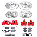 PowerStop Z23 Daily Driver Carbon-Fiber Ceramic Pads Drilled & Slotted Rotor & C