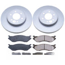 PowerStop Genuine Geomet Coated Rotor and Low-Dust Ceramic Brake Pad Kit