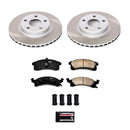 PowerStop Semi-Coated Rotor and Low-Dust Ceramic Brake Pad Kit