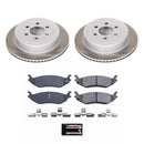 PowerStop Semi-Coated Rotor and Low-Dust Ceramic Brake Pad Kit