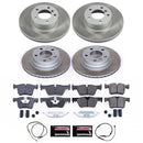 PowerStop Semi-Coated Rotor and Low-Dust Ceramic Brake Pad Kit