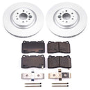 PowerStop Genuine Geomet Coated Rotor and Low-Dust Ceramic Brake Pad Kit