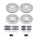 PowerStop Genuine Geomet Coated Rotor and Low-Dust Ceramic Brake Pad Kit