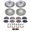PowerStop Semi-Coated Rotor and Low-Dust Ceramic Brake Pad Kit