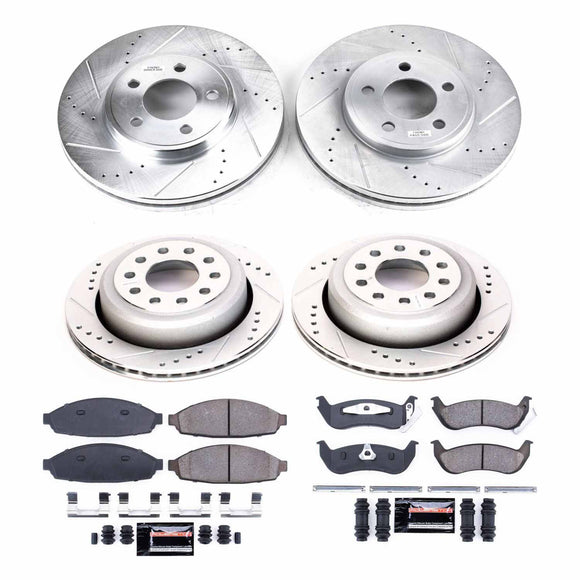 PowerStop Z23 Daily Driver Carbon-Fiber Ceramic Brake Pad and Drilled & Slotted