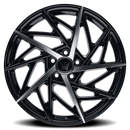 20x8.5 Mazzi 377 Freestyle Gloss Black Machined 5x120 ET35 Wheel Rim