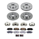 PowerStop OE Stock Replacement Low-Dust Ceramic Brake Pad, Rotor and Caliper Kit