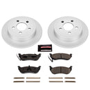 PowerStop Genuine Geomet Coated Rotor and Low-Dust Ceramic Brake Pad Kit