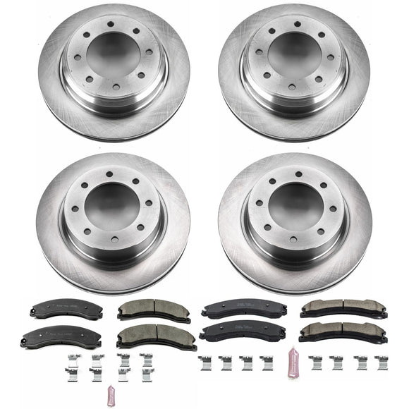 PowerStop OE Stock Replacement Low-Dust Ceramic Brake Pad and Rotor Kit