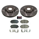 PowerStop OE Stock Replacement Low-Dust Ceramic Brake Pad and Rotor Kit