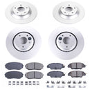 PowerStop Genuine Geomet Coated Rotor and Low-Dust Ceramic Brake Pad Kit