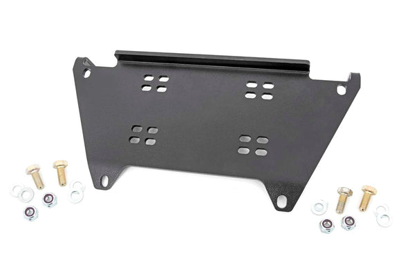Rough Country Winch Mounting Plate ONLY For Polaris Ranger XP 1000 4WD 17-22