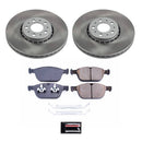 PowerStop Semi-Coated Rotor and Low-Dust Ceramic Brake Pad Kit