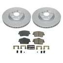 PowerStop Genuine Geomet Coated Rotor and Carbon-Fiber Ceramic Brake Pad Kit