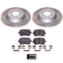 PowerStop Semi-Coated Rotor and Low-Dust Ceramic Brake Pad Kit