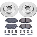 PowerStop Genuine Geomet Coated Rotor and Low-Dust Ceramic Brake Pad Kit