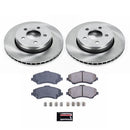 PowerStop OE Stock Replacement Low-Dust Ceramic Brake Pad and Rotor Kit