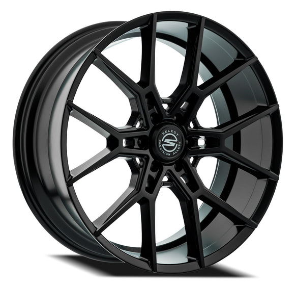 24x10 Select Precision Alloys ALPINE Satin Black Wheel 6x139.7 ET25 CB106.1