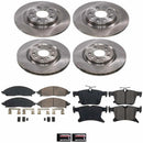 OE Stock Replacement Low-Dust Ceramic Brake Pad and Rotor Kit