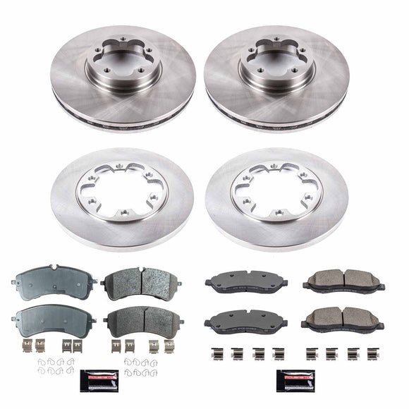 PowerStop OE Stock Replacement Low-Dust Ceramic Brake Pad and Rotor Kit