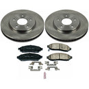 PowerStop OE Stock Replacement Low-Dust Ceramic Brake Pad and Rotor Kit