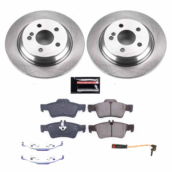 PowerStop OE Stock Replacement Low-Dust Ceramic Brake Pad and Rotor Kit