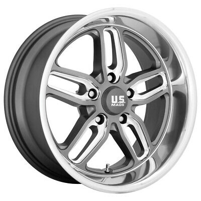 20X10 US Mag U129 CTEN Matte Gun Metal Milled 5X120.65 ET1 wheel/rim