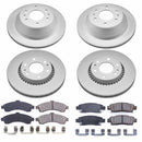 PowerStop Genuine Geomet Coated Rotor and Low-Dust Ceramic Brake Pad Kit