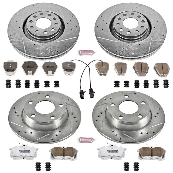 PowerStop Z26 Street Performance Ceramic Brake Pad and Drilled & Slotted Rotor K