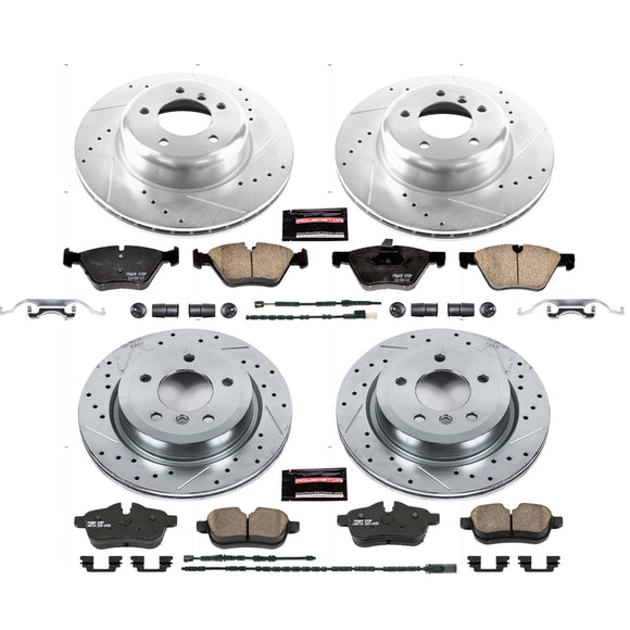 PowerStop Z23 Daily Driver Carbon-Fiber Ceramic Brake Pad and Drilled & Slotted